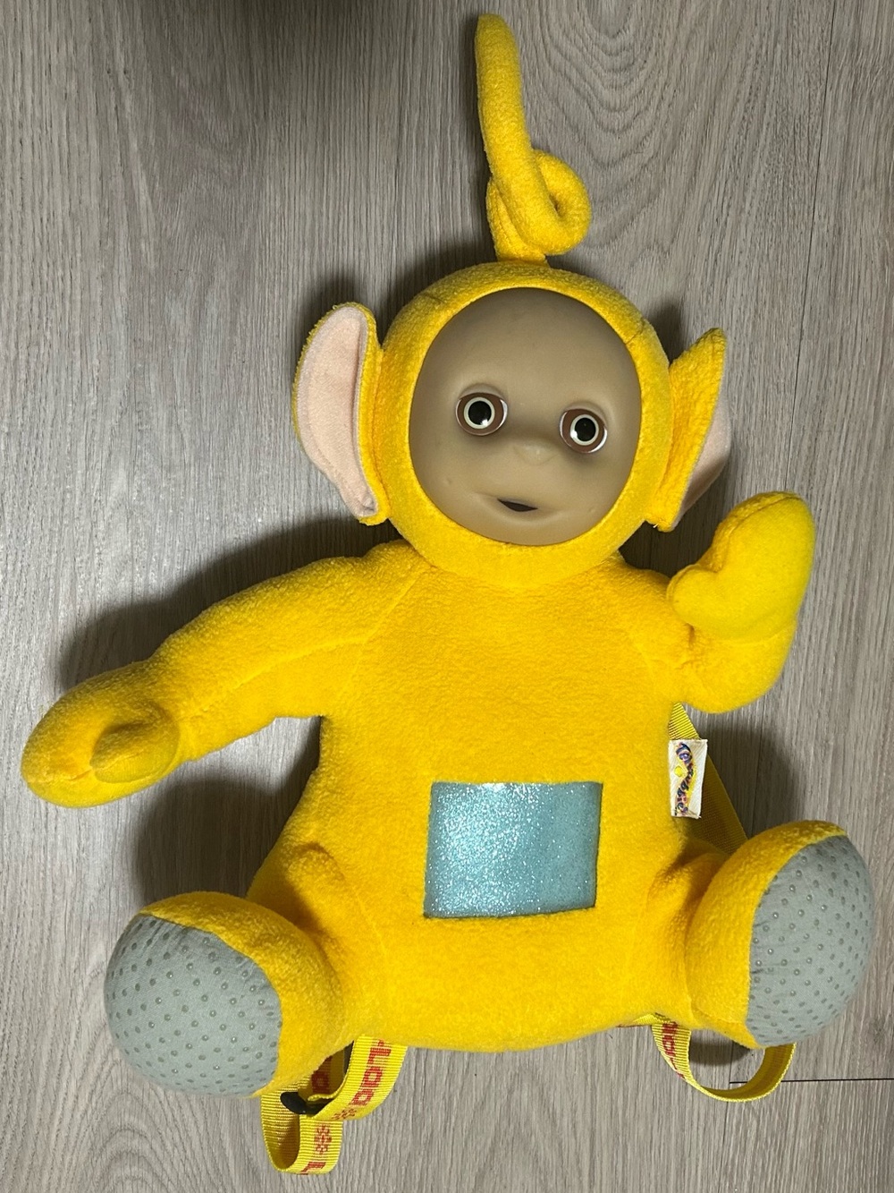 Vintage 90’s Yellow LaLa Teletubbies backpack-
